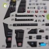 KELIK K72120 Mirage 2000D interior 3D decals forModelSvit kit 1/72